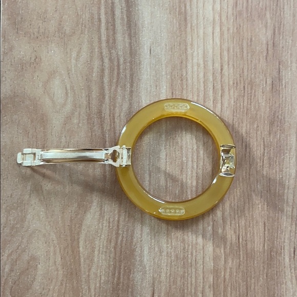 Madewell yellow/orange Acrylic Circle Barrette - Picture 7 of 8